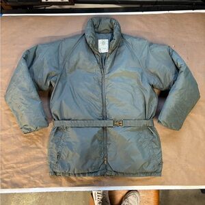 Vintage 70s Alpine Designs puff coat, dbl zippers on front open, used good cond